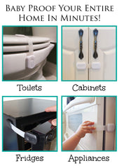Secure Home by Jessa Leona toilet seat lock on a white toilet for bathroom safety