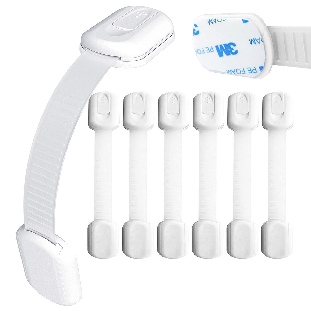 Secure Home by Jessa Leona baby safety lock on cabinet keeps curious toddlers safe and out of reach.