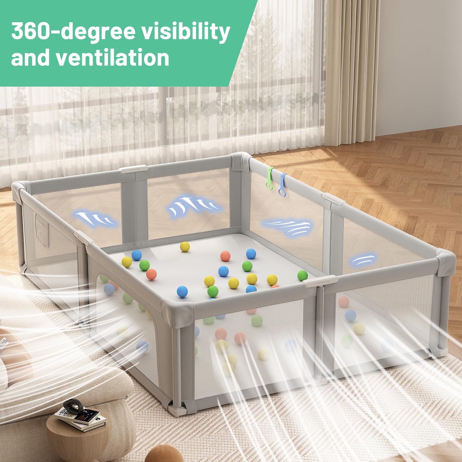 Seeday Foldable design allows compact storage and portability.