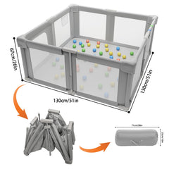 Seeday playpen 360-degree mesh view enables constant supervision during play