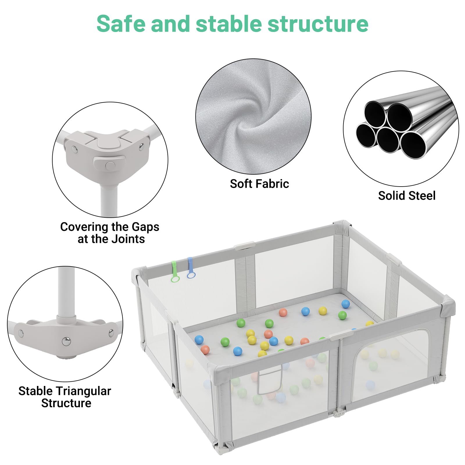 Seeday Pull links provide tactile, engaging accessories for curious little hands.