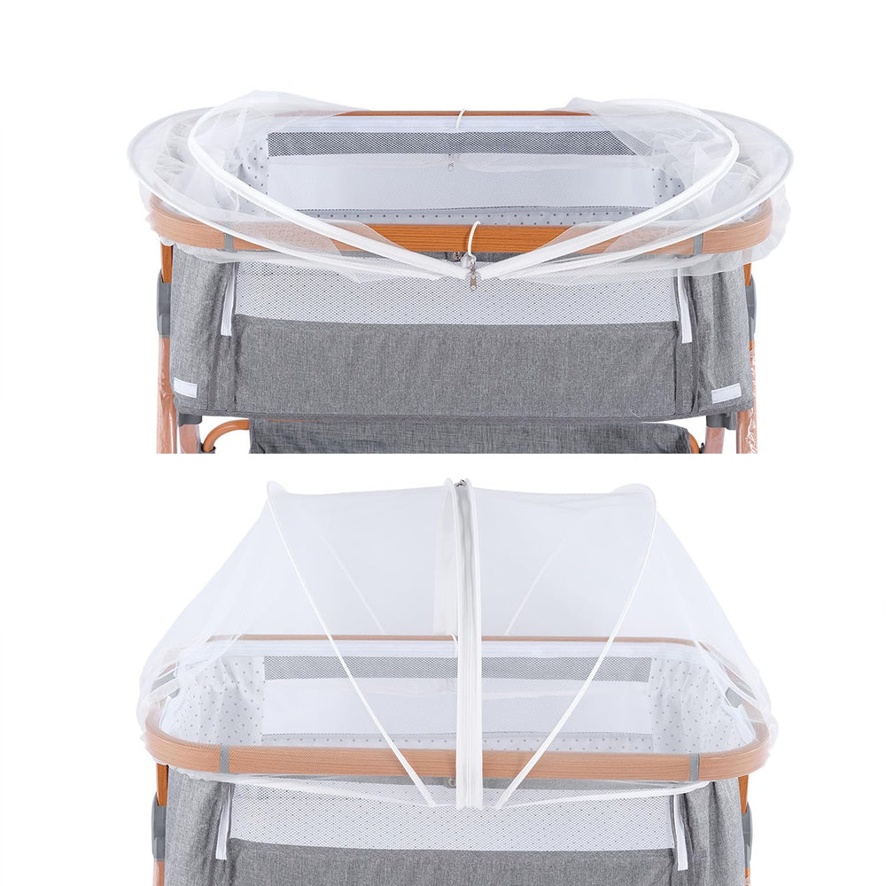 SeedFuture bassinet cover with elastic edge fits most cribs snugly