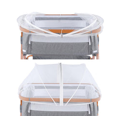 SeedFuture bassinet cover with elastic edge fits most cribs snugly