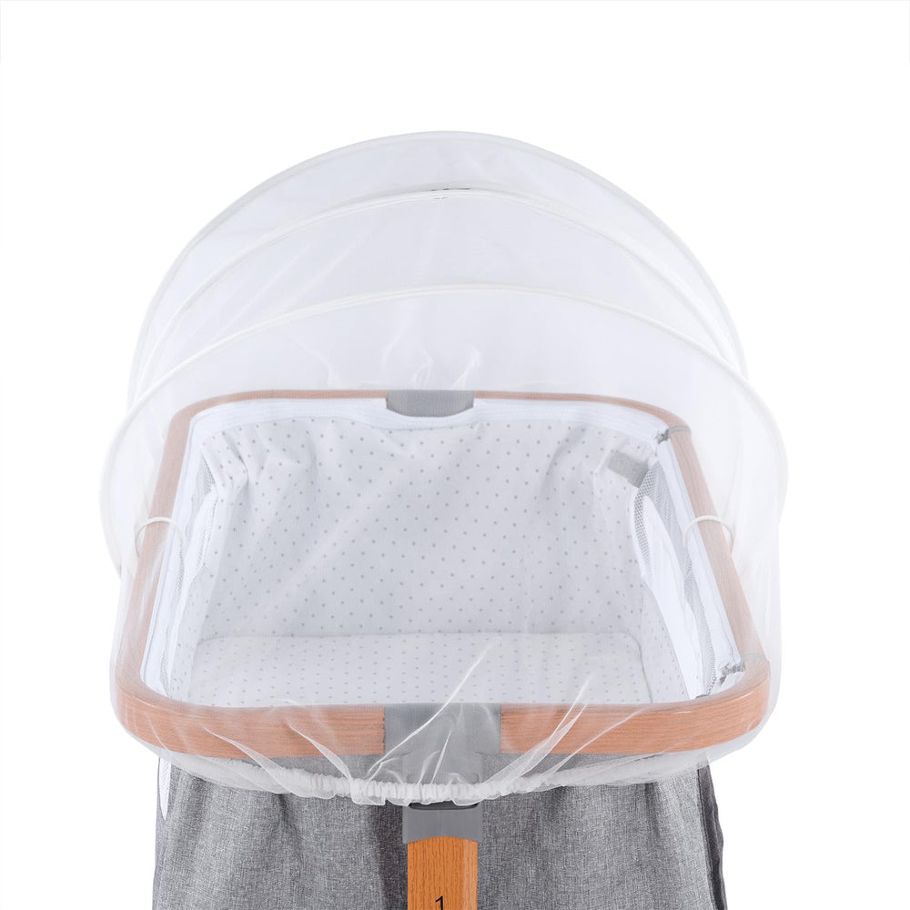 SeedFuture breathable mesh bassinet cover promotes air flow for comfortable sleep