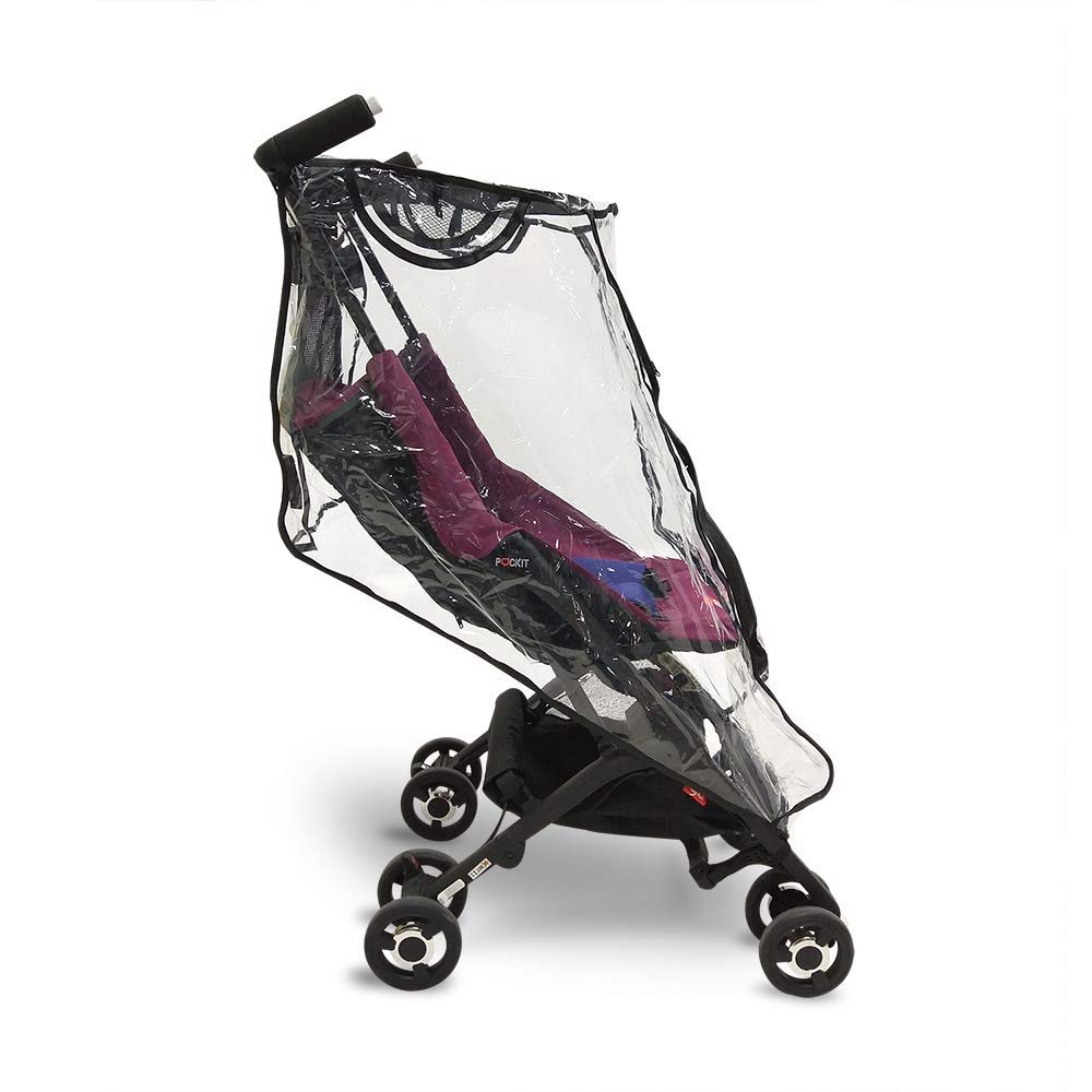SeedFuture Pockit rain cover closed shields baby from wind and rain