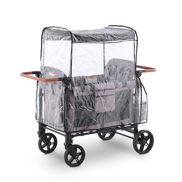 SeedFuture Raincover W4 fit protects Wonderfold W4 strollers in rain
