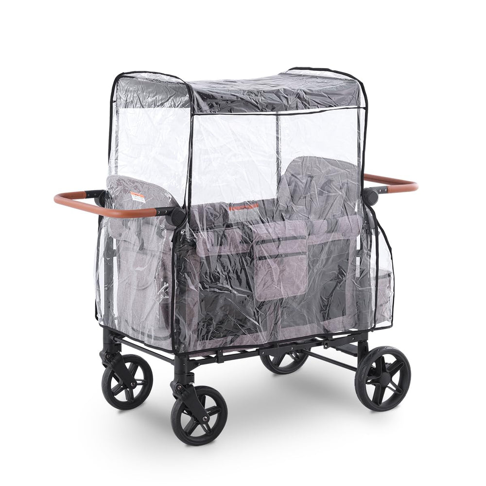 SeedFuture Raincover W4 fit protects Wonderfold W4 strollers in rain