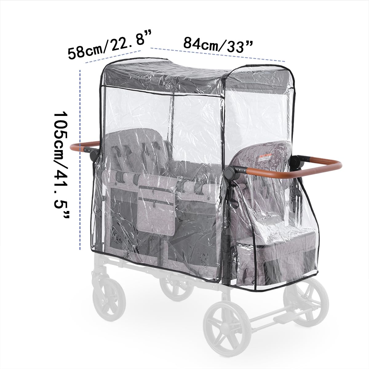 SeedFuture Raincover W4 transparent keeps view clear for caregivers