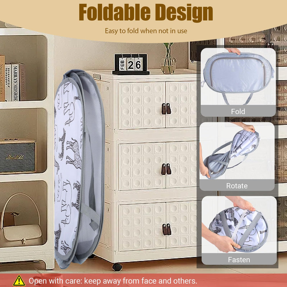 Seefoo spacious interior fits plush toys and soft items.
