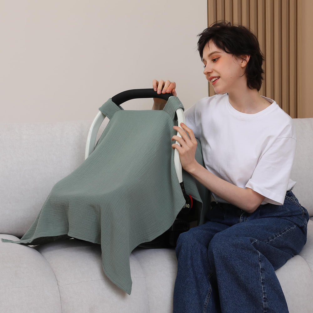 Seejoy full-coverage canopy protects baby from glare and exposure