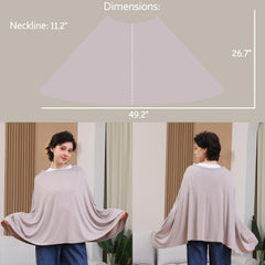 Seejoy poncho-style nursing cover with quick wear for easy on and off.