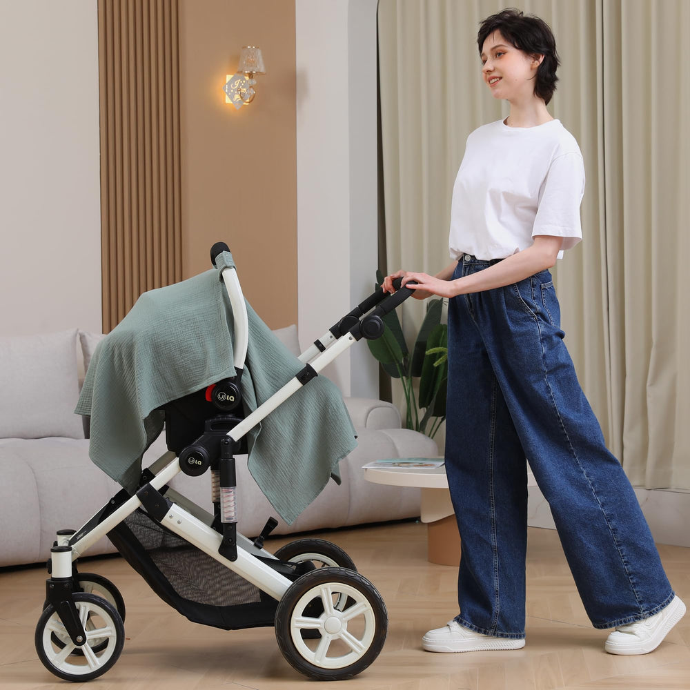Seejoy snap-button canopy for quick, gentle installation and secure fit