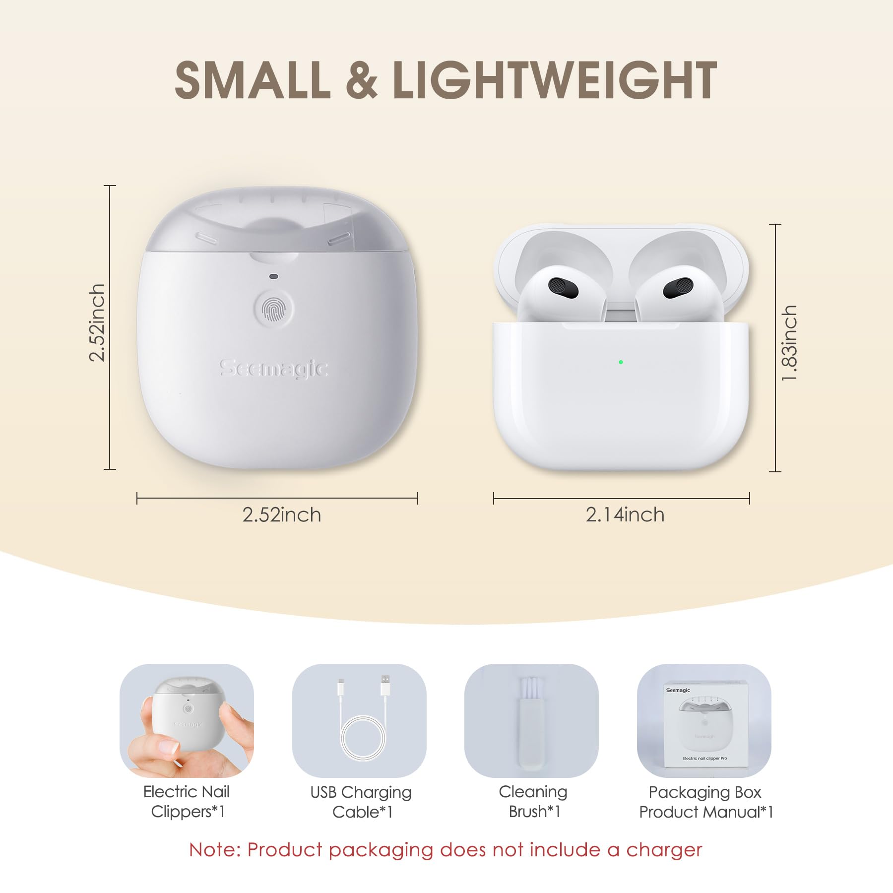 Seemagic portable nail trimmer compact design for travel and on the go