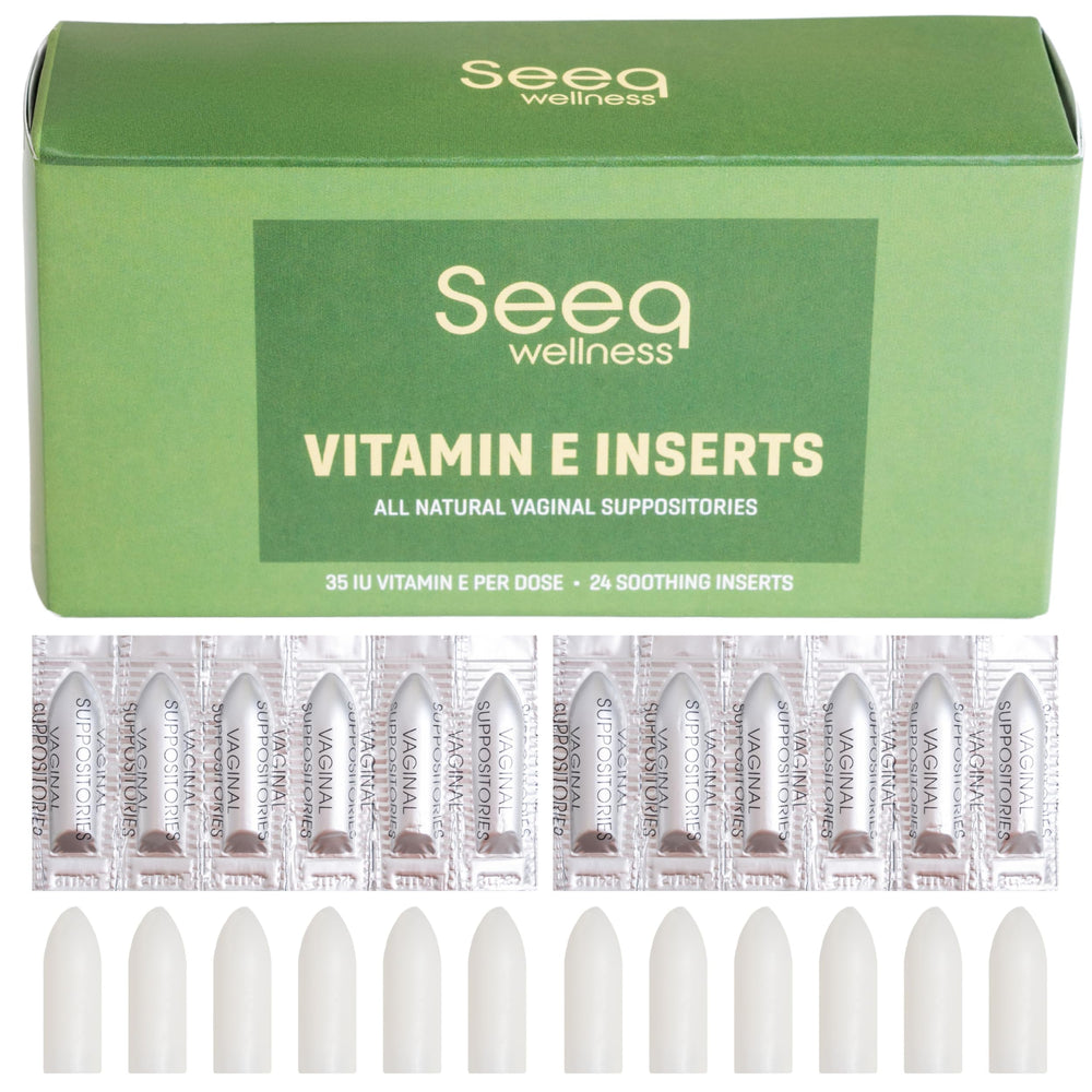 Seeq Wellness suppositories on shelf display conveys trusted quality.