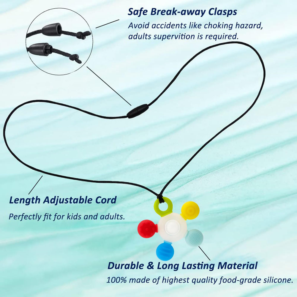 Seeway BPA-free silicone beads ensure safe chewing on the go
