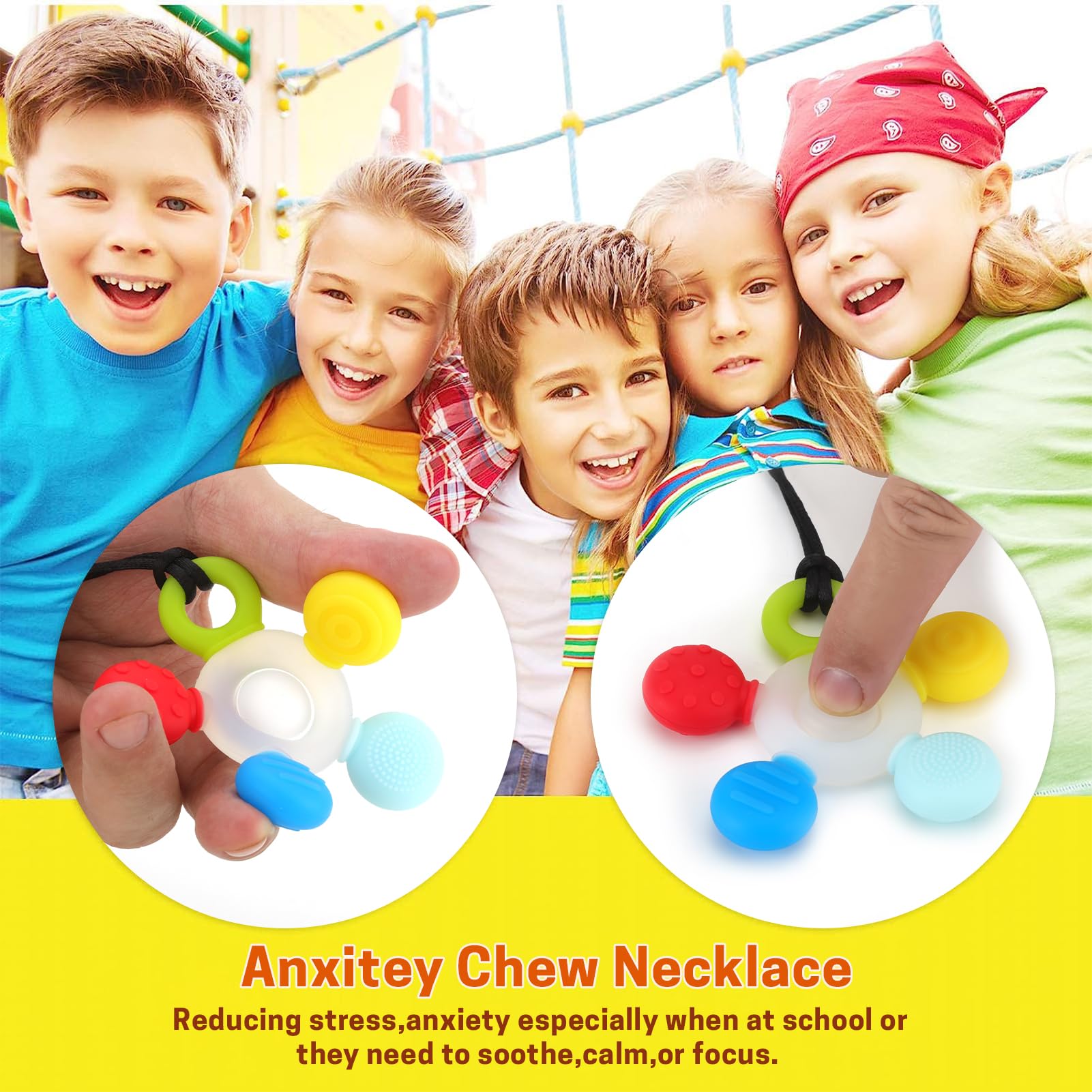 Seeway textured beads provide varied oral sensory input