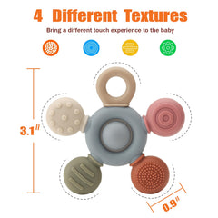 Seeway silicone sensory chew necklace textures for safe oral exploration.