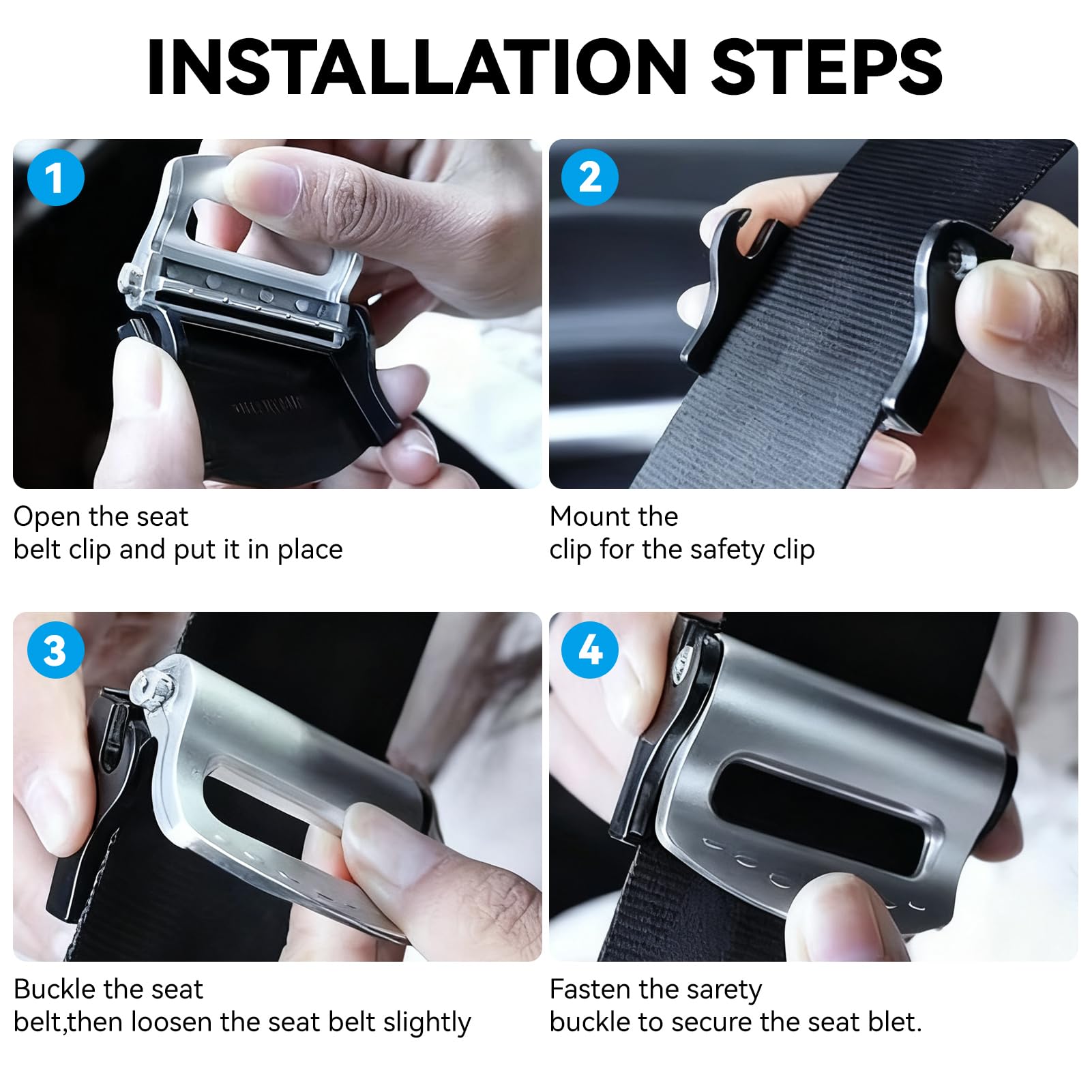 Segrehy belt clip fits standard belts up to 2.0 inches wide
