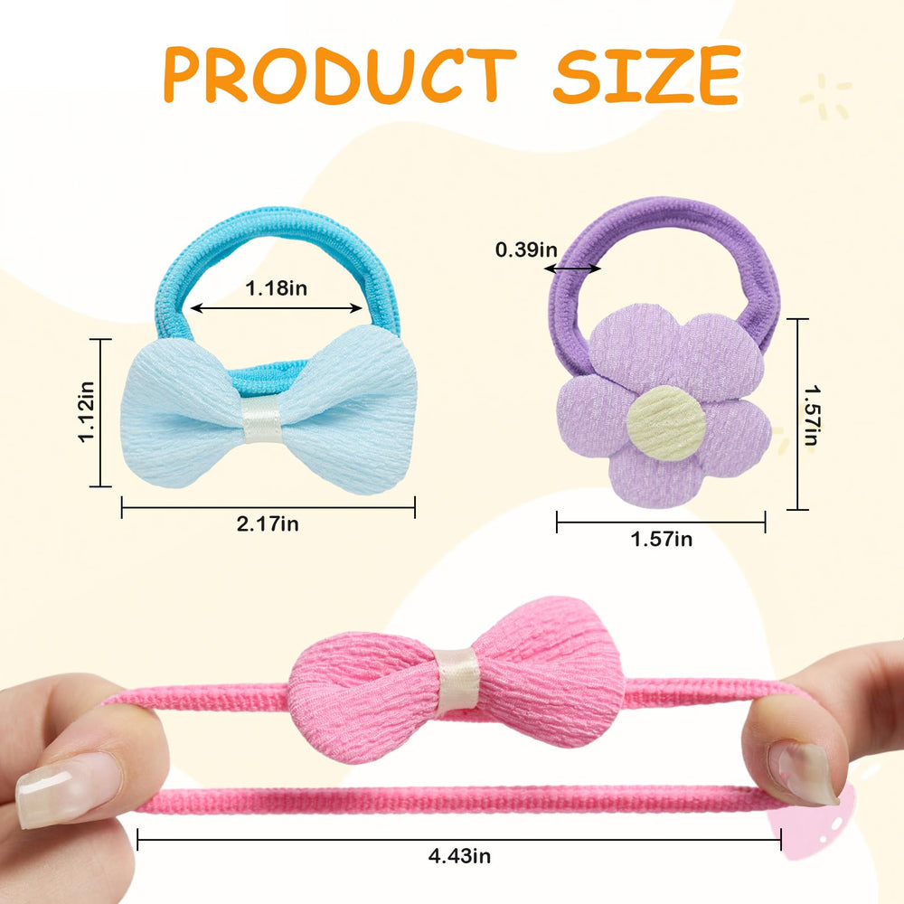 Seiolieliou 30P yellow color hair ties—bright finish for easy outfit coordination
