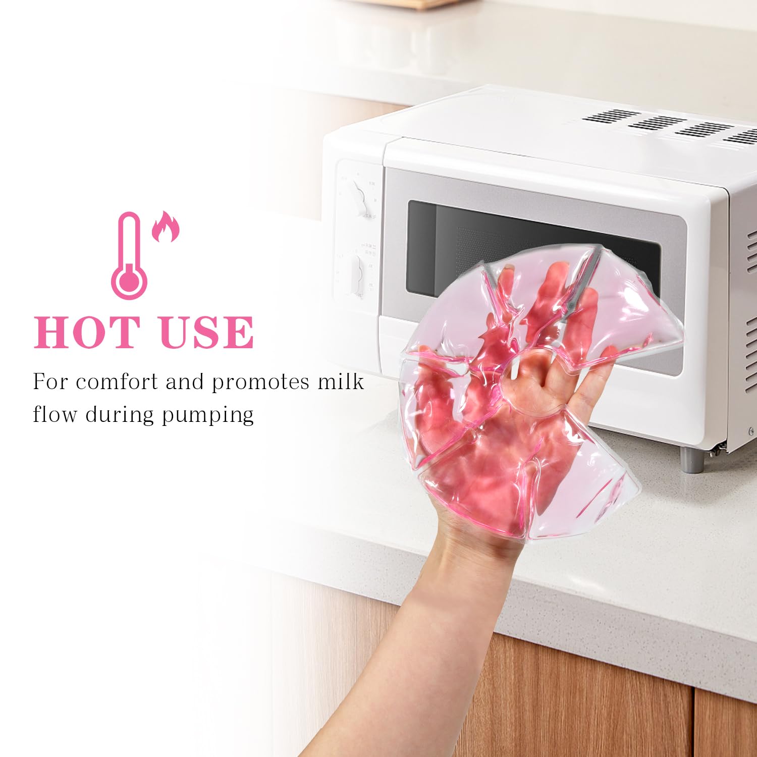 SEIWEHIDO 2-pack with easy care guide for continuous nursing relief