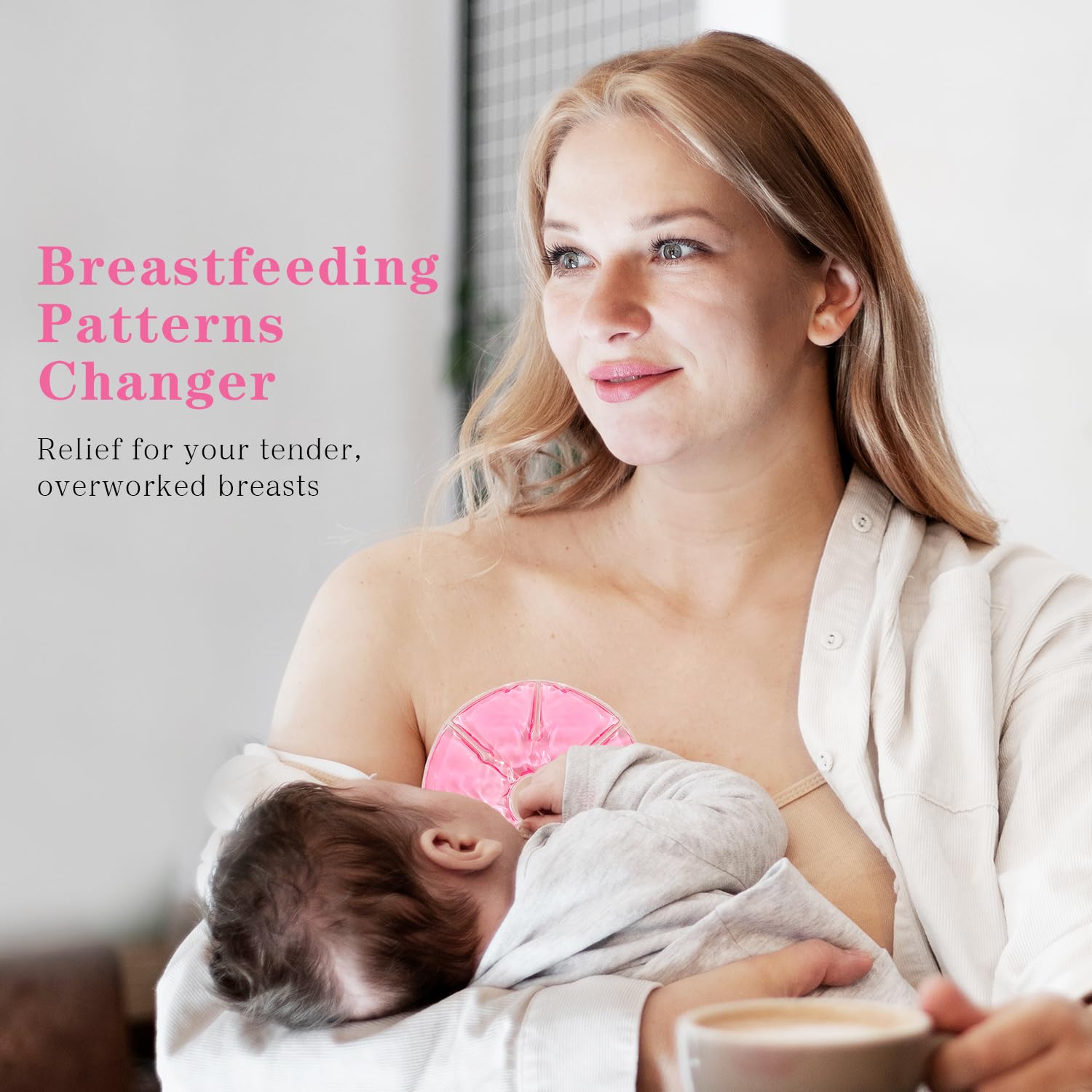 SEIWEHIDO Breast Therapy Packs side profile showing contoured fit