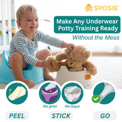 Select Kids Sposie Dribbles toddler-wearing for discreet, mess-free protection.