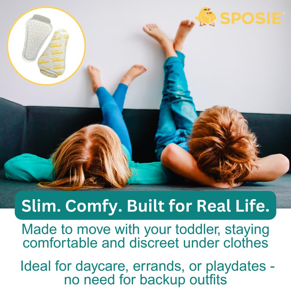 Select Kids Sposie Dribbles used with potty seat for quick changes.