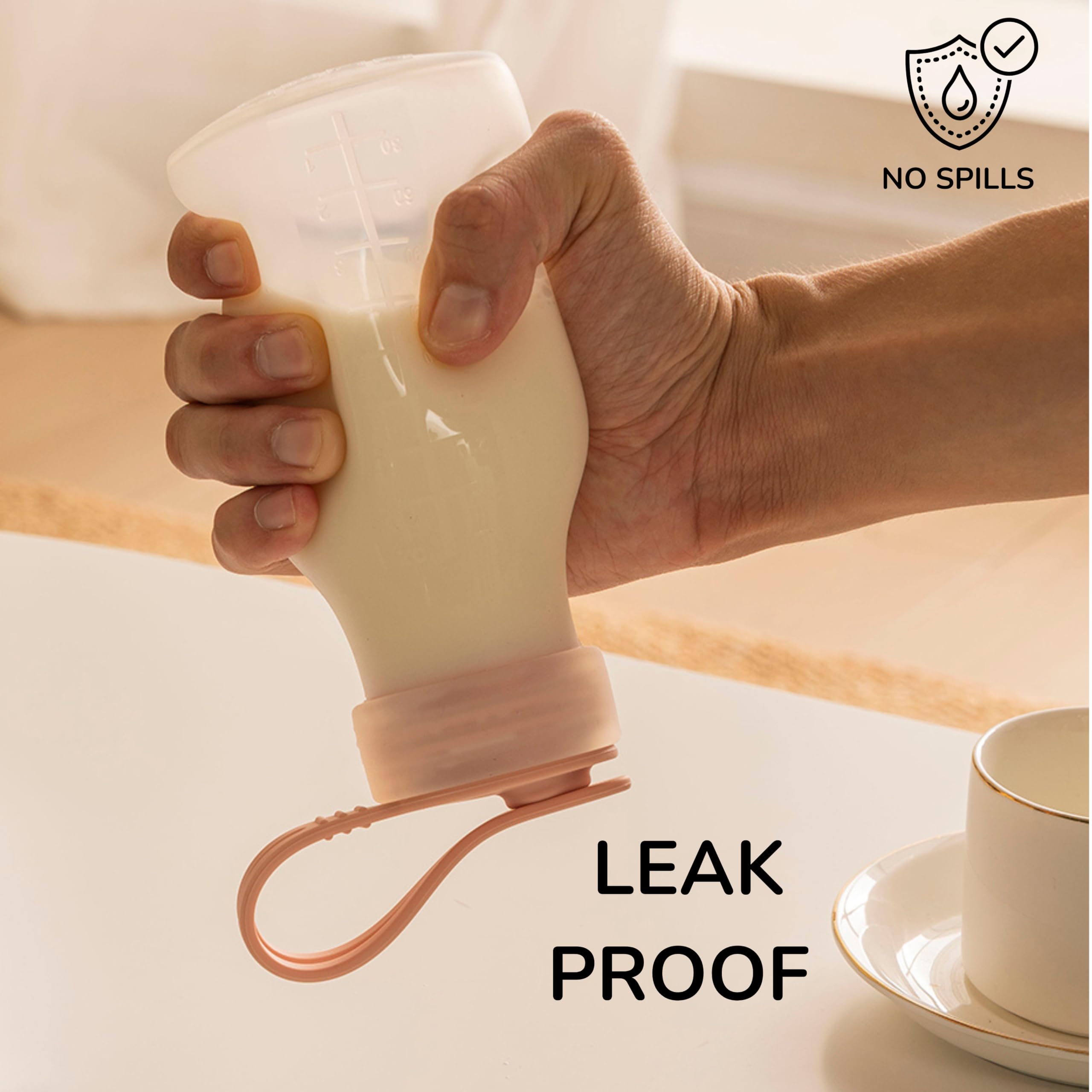 SELECTSHEN pouch self-standing flat bottom design for easy pouring and prep.