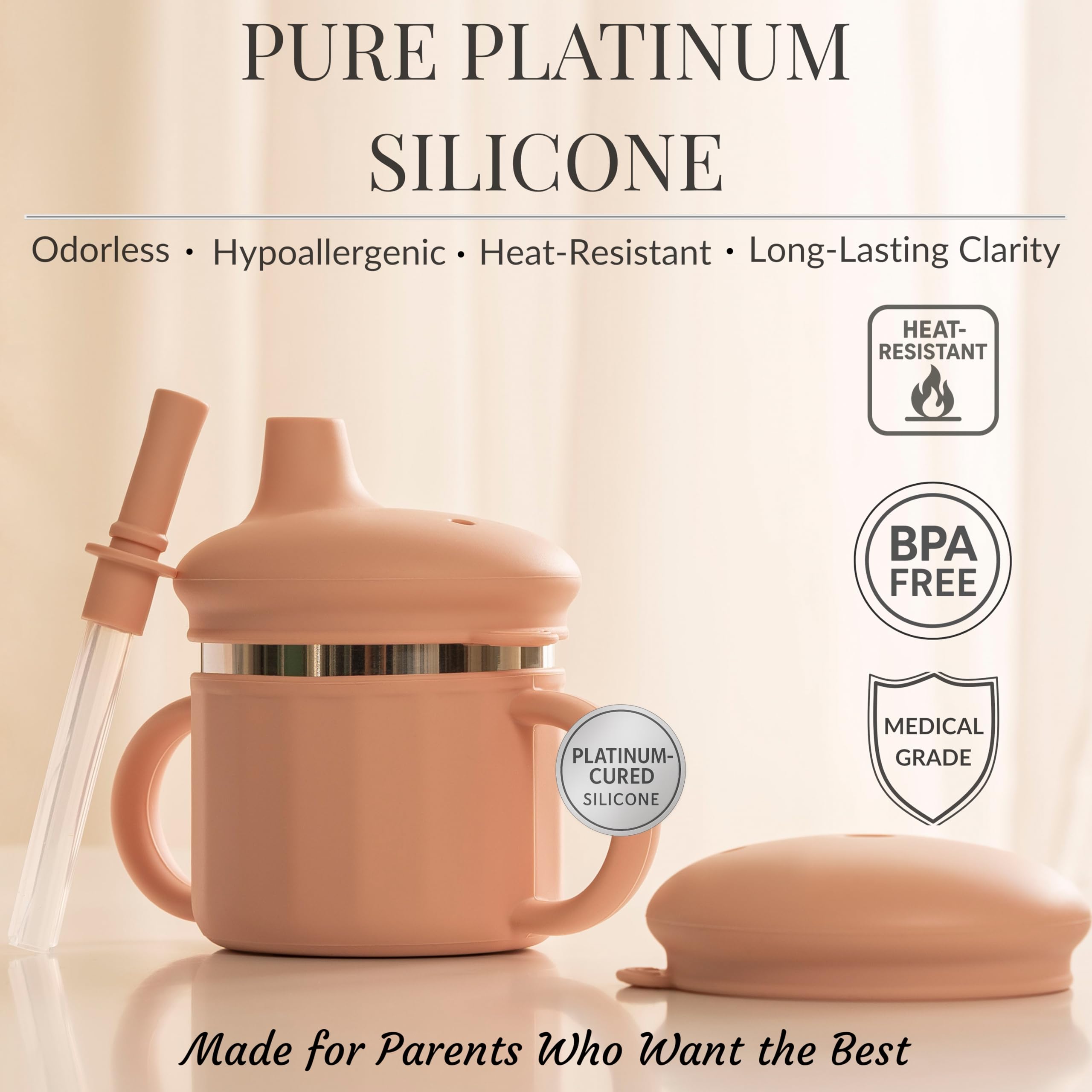 SELECTSHEN platinum silicone sleeve for safe grip and insulation.