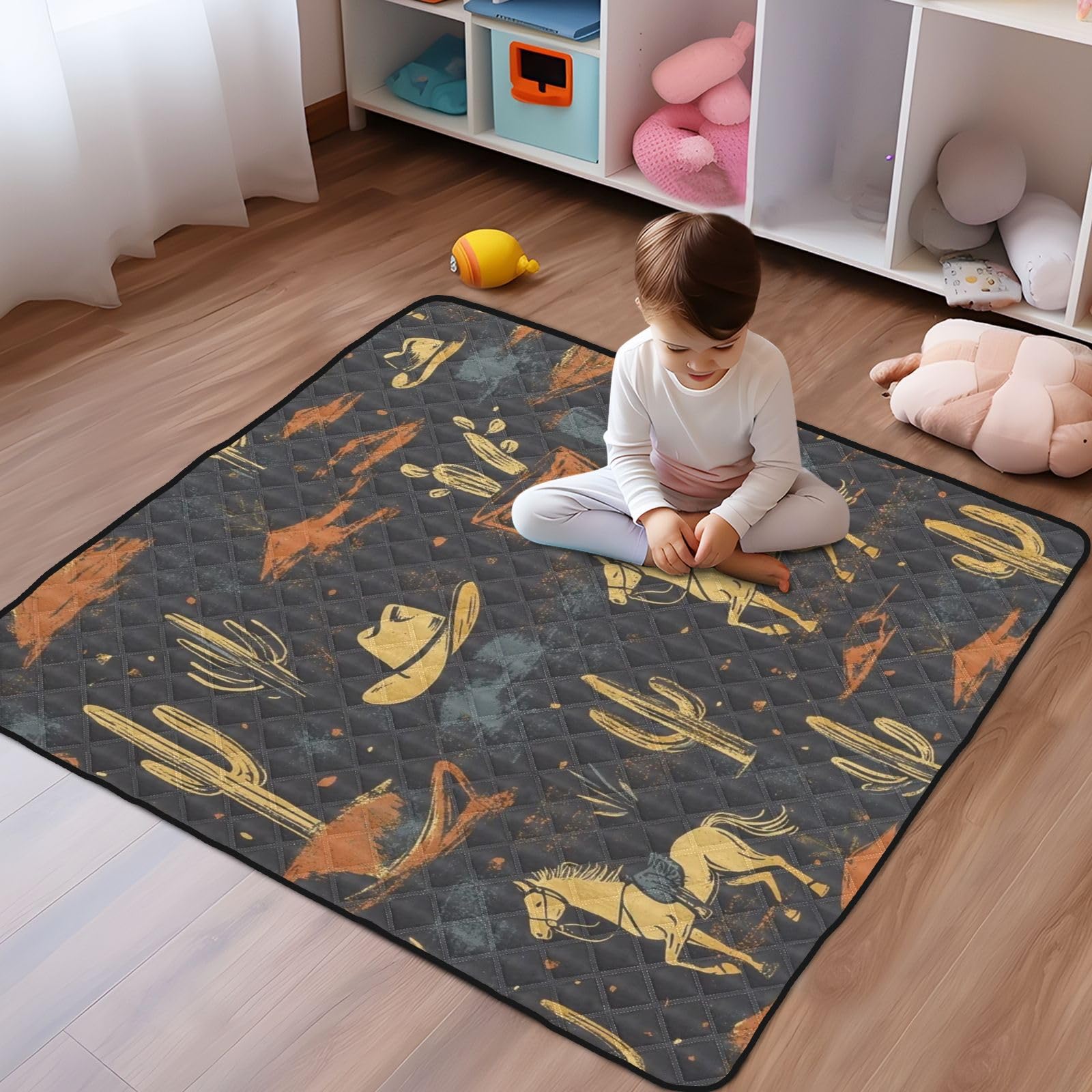 Selerdon ghost and bat motif mat offering cushioned playtime on floors