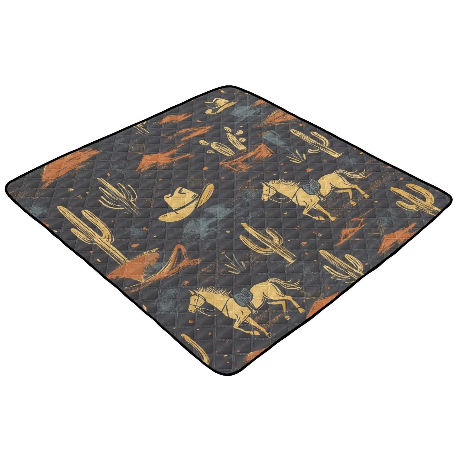 Selerdon play mat featuring cactus and horse motif for engaging floor play