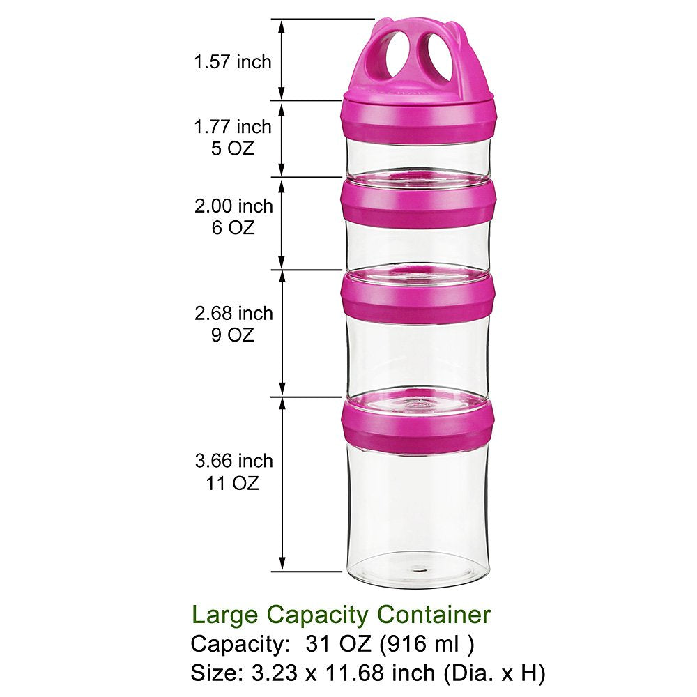 SELEWARE 11oz snack jar great for larger portions on the go.