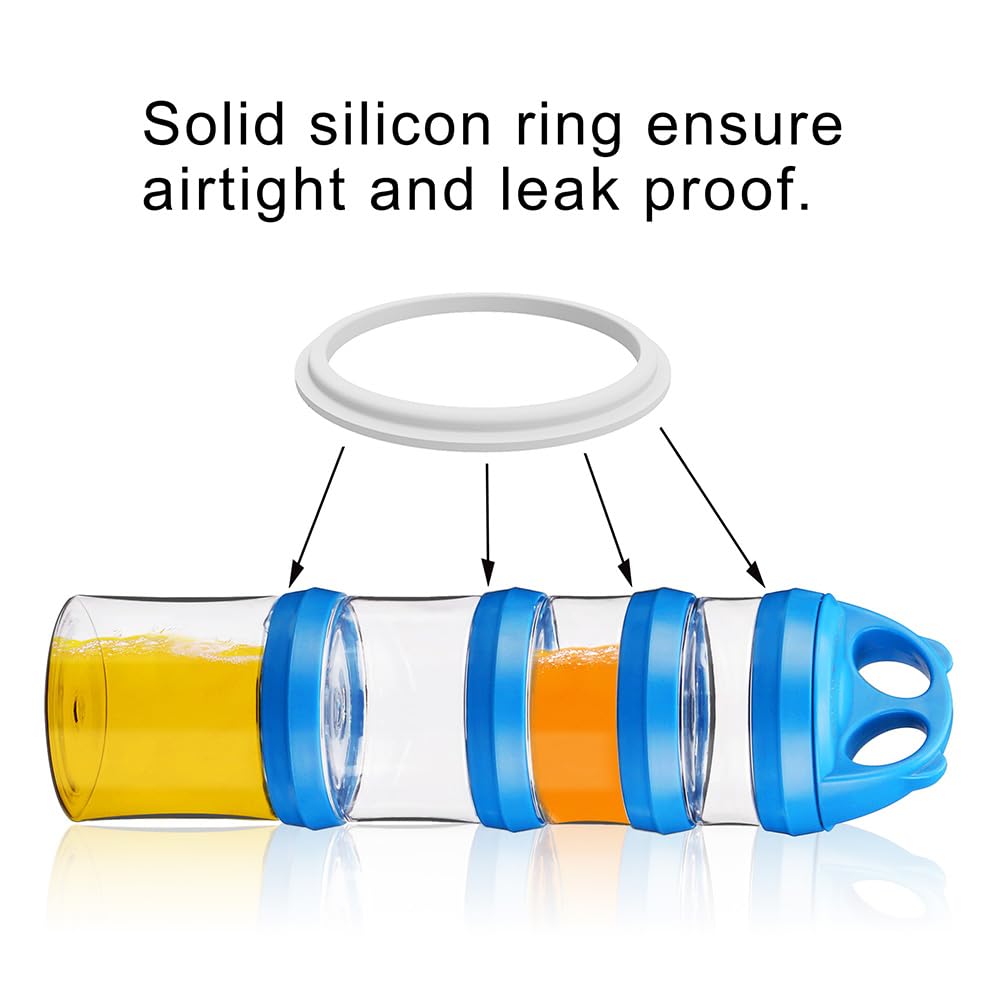 SELEWARE four-container set includes 5 oz, 6 oz, 9 oz, and 11 oz jars.