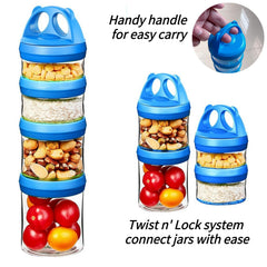 SELEWARE airtight seal prevents spills and preserves freshness for powders and liquids.