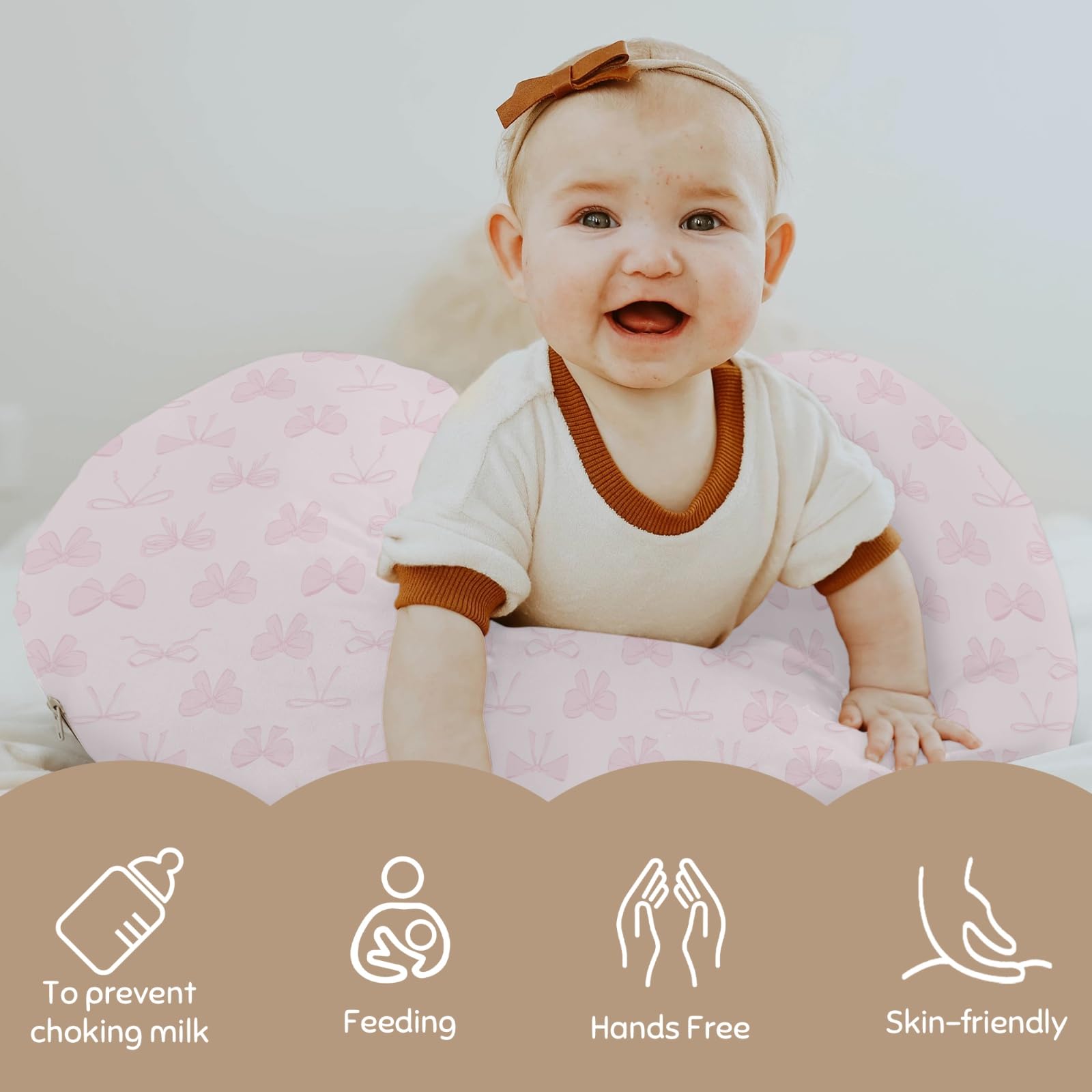 Selgkds gender-neutral bows pattern suits any nursery decor