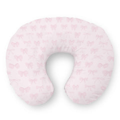 Selgkds pastel pink bows pillow cover adds soft color to feeding time