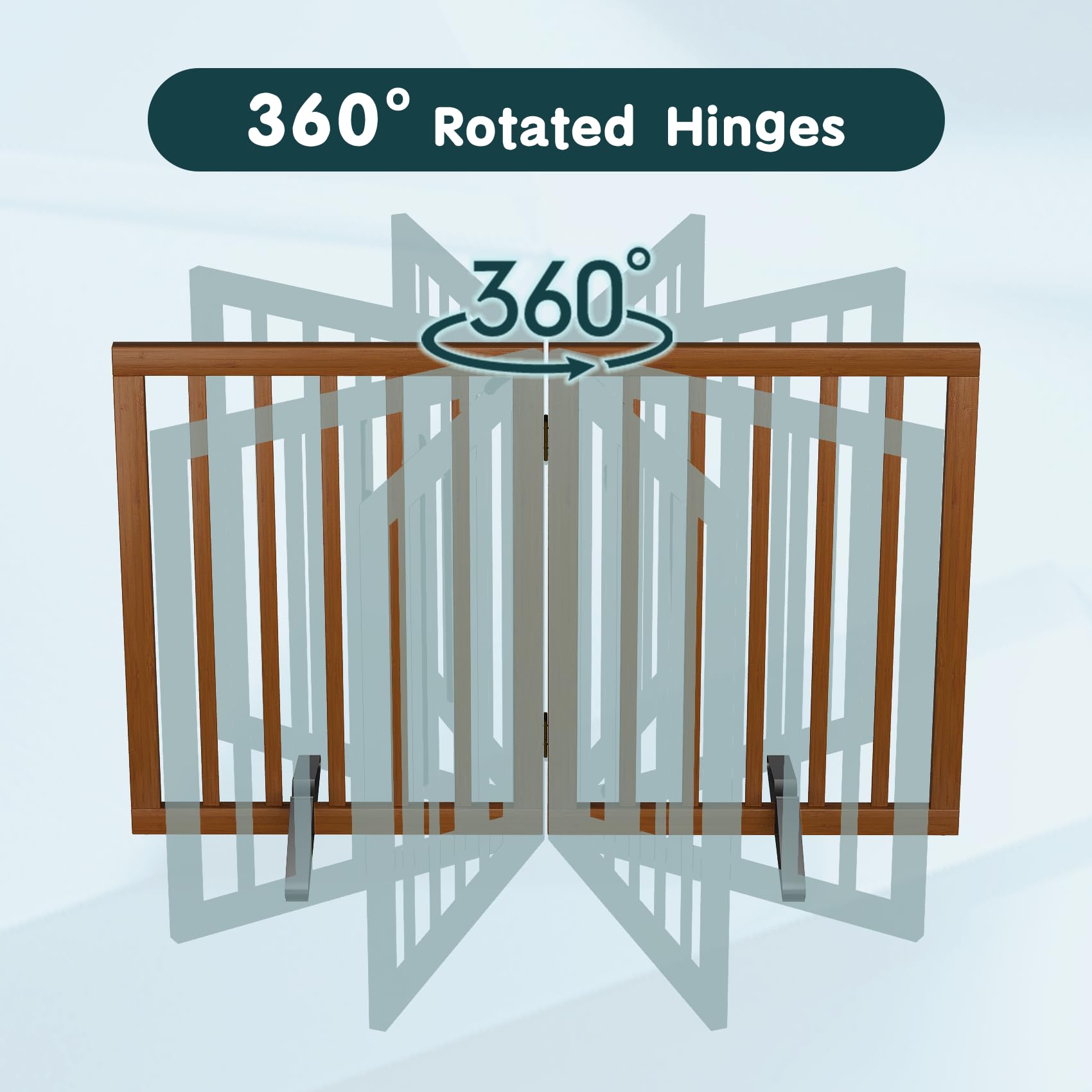Semiocthome dog gate adjustable width fits various doorways for flexible use.