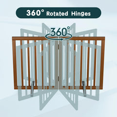Semiocthome dog gate adjustable width fits various doorways for flexible use.