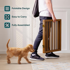 Semiocthome dog gate in doorway placement helps manage pet access efficiently.