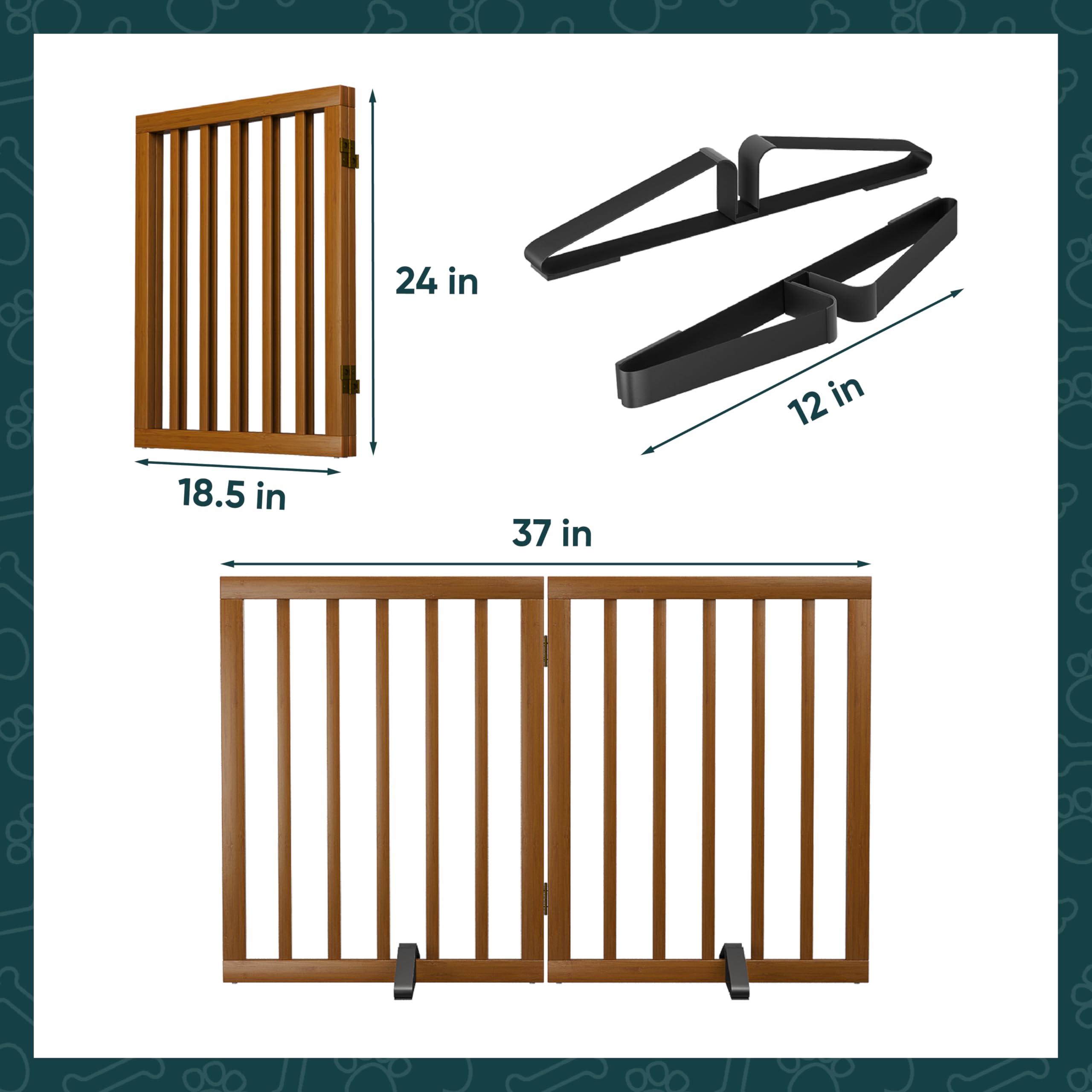 Semiocthome dog gate safety barrier protects pets in busy homes.