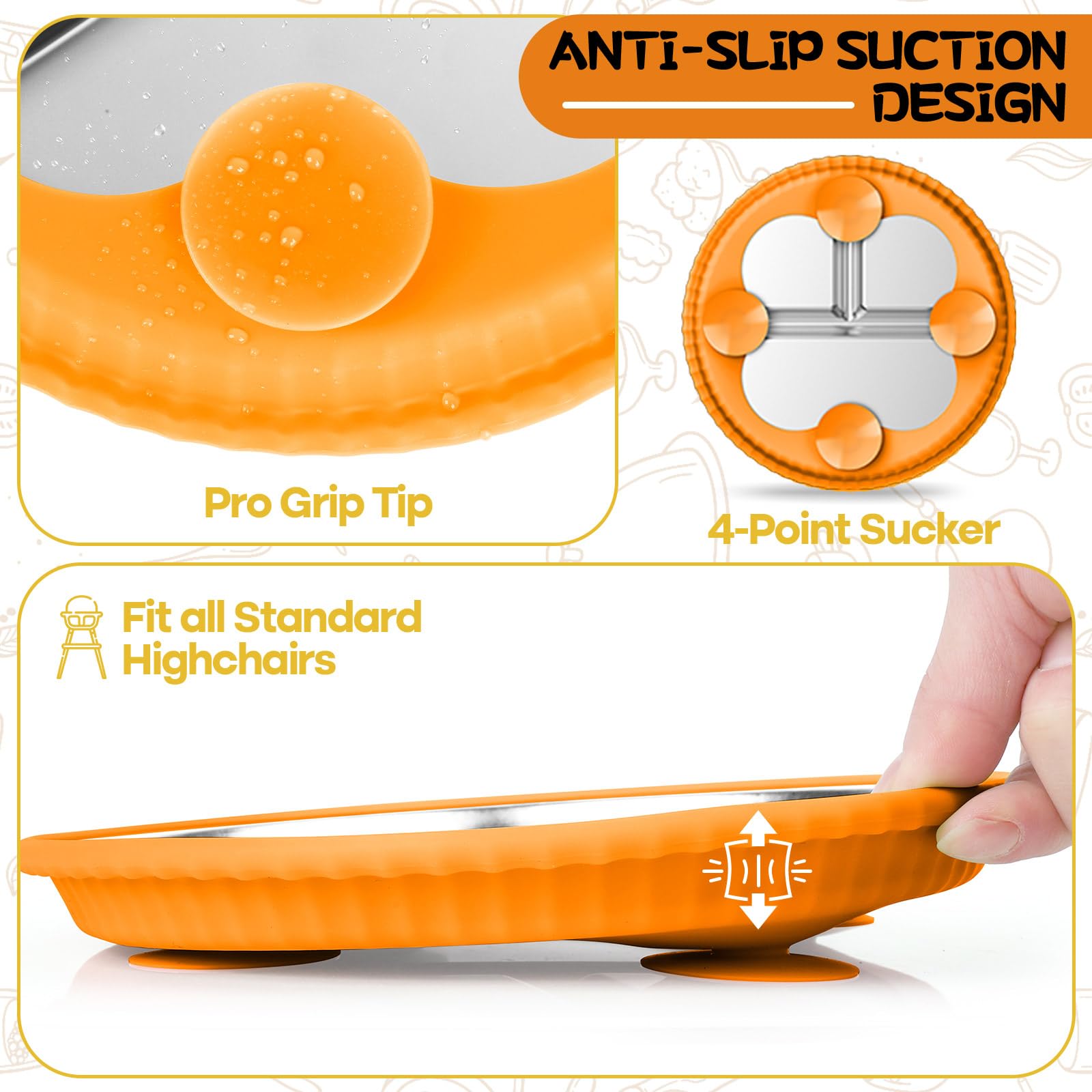 Semloo dishwasher-safe plates simplify cleanup after meals.
