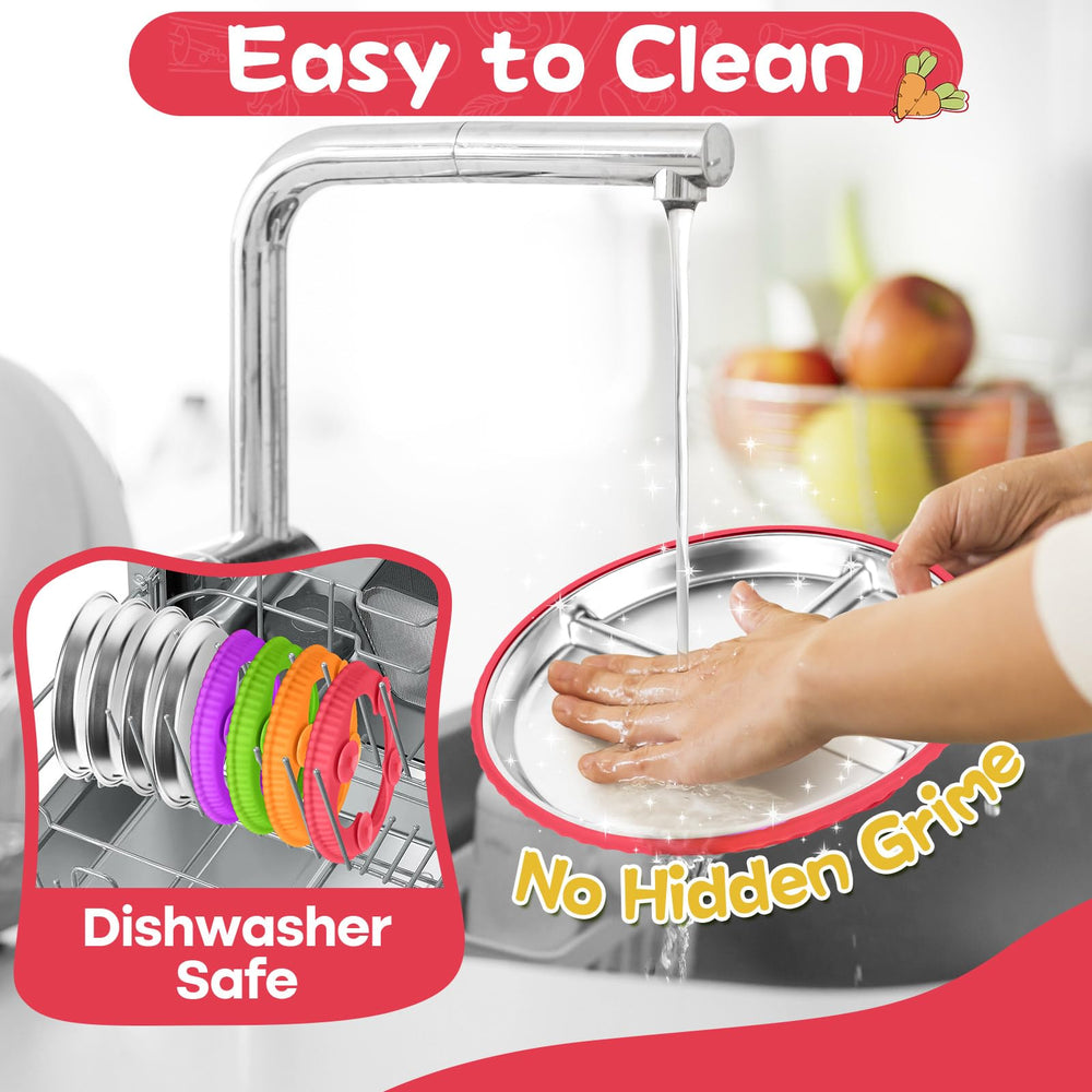 Semloo unbreakable design resists drops during toddler mealtimes.