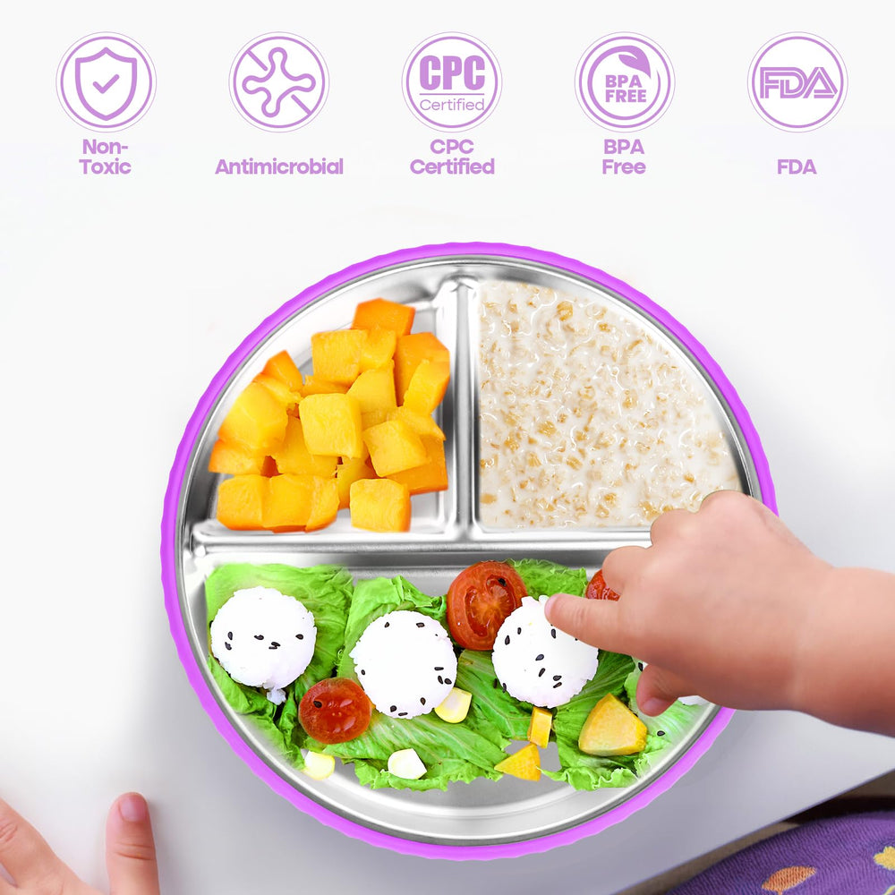 Semloo stackable plates save kitchen space and keep meals mess-free