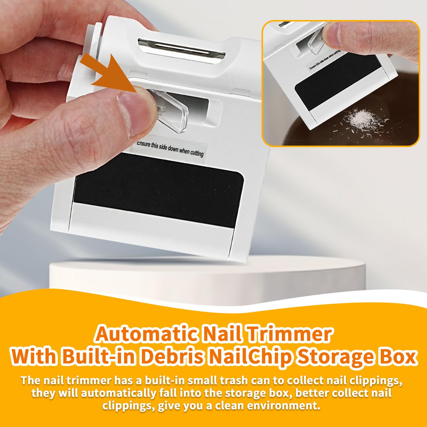 Senduzll baby nail clipper with LED for night-time grooming.