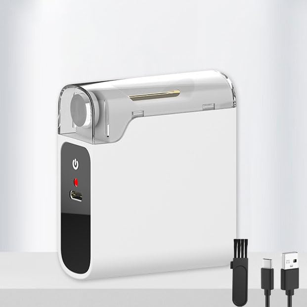 Senduzll electric nail clipper front view with LED light for precise trims.
