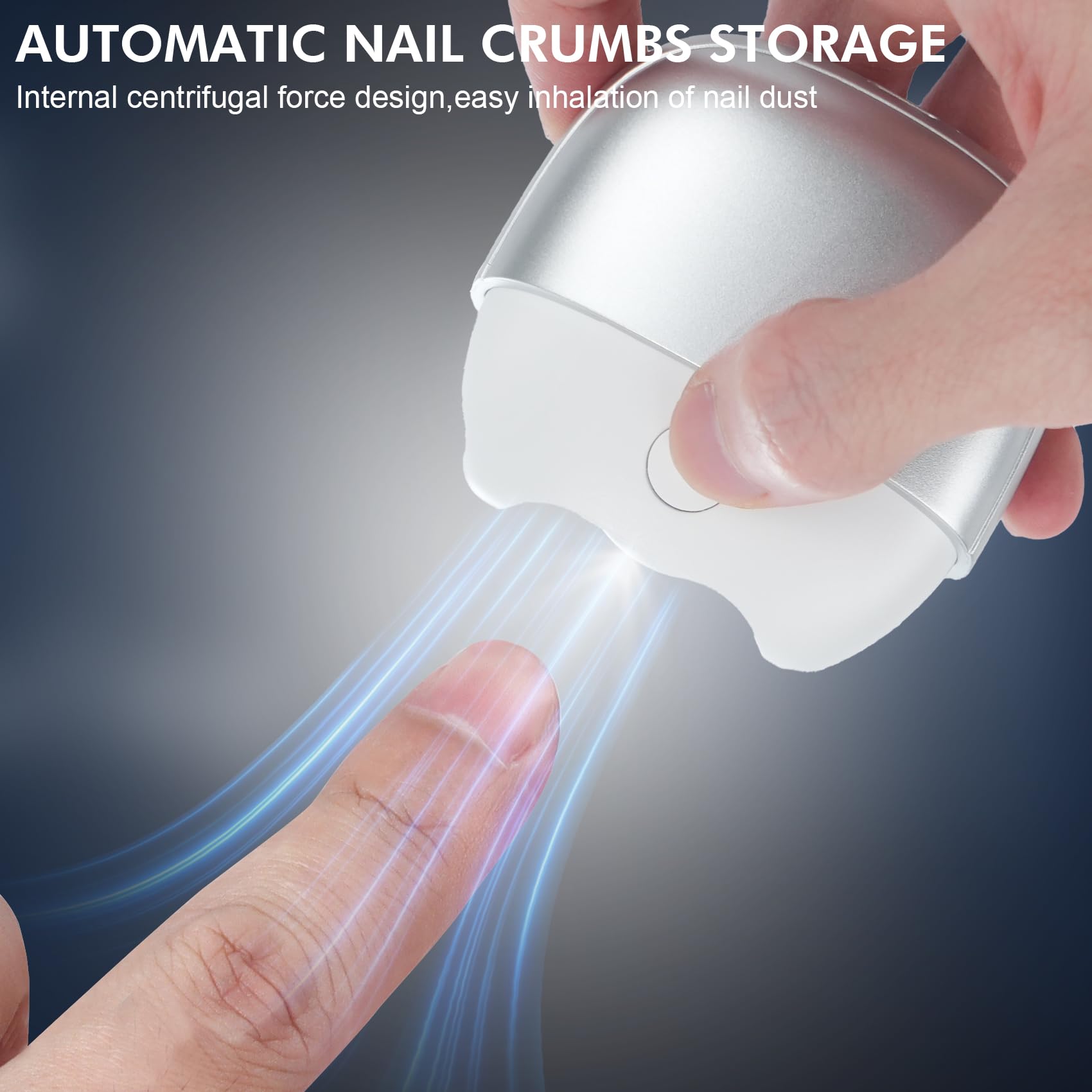 Senduzll electric nail clipper with two-speed control for delicate and tough nails.