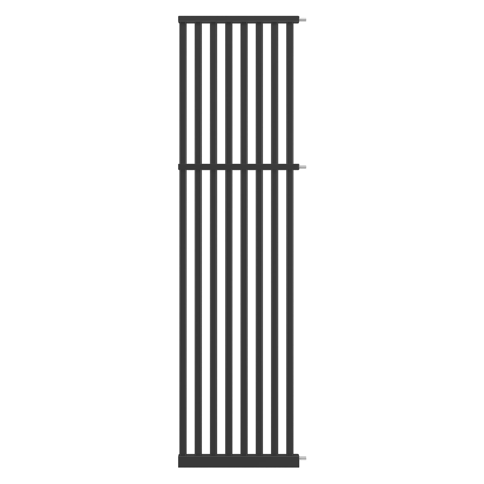 Senneny 63-inch cat gate extension in black widens doorway for larger spaces.
