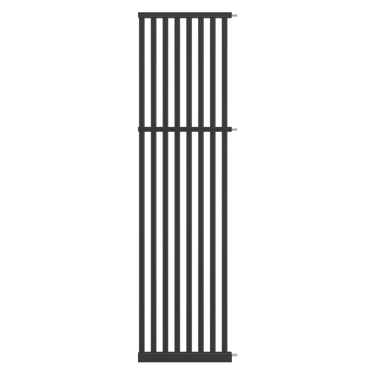 Senneny 63-inch cat gate extension in black widens doorway for larger spaces.