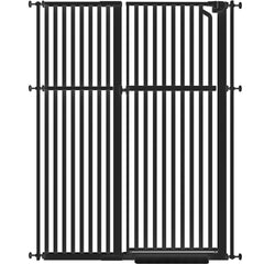 Senneny 63-inch cat gate with auto-close feature shown in doorway