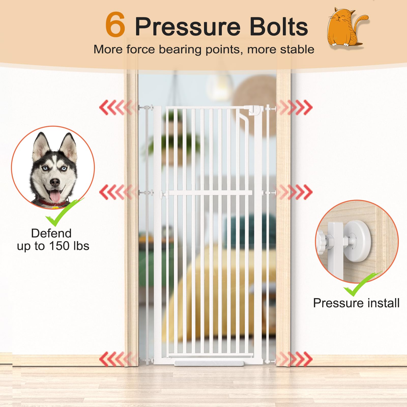Senneny auto-close feature keeps the gate secure after passage.